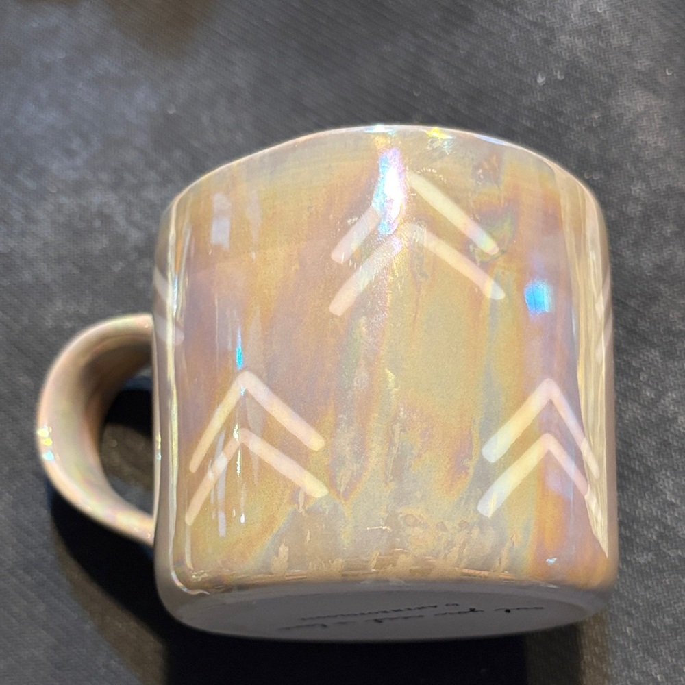 Anthropologie Iridescent Cream “Owl you need is Love” Mug - Picture 6 of 6